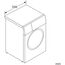 BOSCH WAN28127 Waschmaschine Serie 4, Frontlader mit 8kg Fassungsvermögen, 1400 UpM, Iron Assist, Active Water Plus, EcoSilence Drive, Speed Perfect, Weiß, 60cm