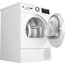 Bosch WQG233D21 Serie 6, Wärmepumpentrockner 9 kg, Schnell-Trocknung, Halbe Beladung Option, mit Feuchtesensorik, Easy Clean Filter, Sensitive-Drying Gewebeschonend, Trommelreversierung, Weiß