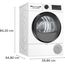 Bosch WQG243D41 Serie 6, Wärmepumpentrockner 9 kg, Extra Kurz Trockenprogramm, Halbe Beladung Option, Auto Dry, Easy Clean Filter, Sensitive-Drying-System, Trommelreversierung, Innenbeleuchtung, Weiß