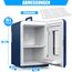 KESSER 2in1 Mini Kühlschrank Kühlbox 15 Liter Kühl und Heizfunktion Tragbarer AC DC 220-240V/12V Steckdose Zigarettenanzünder Warmhaltebox Mini-Thermobox Auto Büros Zimmer Camping Garten, Navyblau