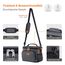 Lifewit Isolierte Kühltasche, Wiederverwendbare Lunchtasche, Tragbare Kühlbox auslaufsicher, Tragetasche mit verstellbarem Schulterriemen für Erwachsene für Arbeit/Picknick, Dunkelgrau, 9L 12 Dosen