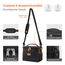 Lifewit Isolierte Kühltasche, Wiederverwendbare Lunchtasche, Tragbare Kühlbox auslaufsicher, Tragetasche mit verstellbarem Schulterriemen für Erwachsene für Arbeit/Picknick, Schwarz, 9L 12 Dosen