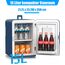 KESSER 2in1 Mini Kühlschrank Kühlbox 15 Liter Kühl und Heizfunktion Tragbarer AC DC 220-240V/12V Steckdose Zigarettenanzünder Warmhaltebox Mini-Thermobox Auto Büros Zimmer Camping Garten, Navyblau