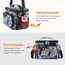 Lifewit Isolierte Kühltasche, Wiederverwendbare Lunchtasche, Tragbare Kühlbox auslaufsicher, Tragetasche mit verstellbarem Schulterriemen für Erwachsene für Arbeit/Picknick, Blume, 9L 12 Dosen