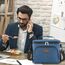 Lifewit Isolierte Kühltasche, Wiederverwendbare Lunchtasche, Tragbare Kühlbox auslaufsicher, Tragetasche mit verstellbarem Schulterriemen für Erwachsene für Arbeit/Picknick, Dunkelblau, 15L 24 Dosen