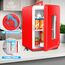 KESSER® 2in1 Mini Kühlschrank Kühlbox 15 Liter Kühl und Heizfunktion Tragbarer AC DC 220-240V/12V Steckdose und Zigarettenanzünder Warmhaltebox, Thermobox Auto Büros Zimmer Camping Garten Rot