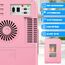 KESSER® 2in1 Mini Kühlschrank Kühlbox 15 Liter Kühl und Heizfunktion Tragbarer AC DC 220-240V/12V Steckdose und Zigarettenanzünder Warmhaltebox Mini-Thermobox Auto Büros Zimmer Camping Garten Rosa