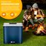 tillvex Kühlbox elektrisch 32L | Mini-Kühlschrank 230 V und 12 V für KFZ Auto Camping | kühlt & wärmt | ECO-Modus (Blau)