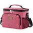Lifewit Isolierte Kühltasche, Wiederverwendbare Lunchtasche, Tragbare Kühlbox auslaufsicher, Tragetasche mit verstellbarem Schulterriemen für Erwachsene für Arbeit/Picknick, Pink, 9L 12 Dosen