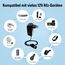 Netzgleichrichter Netzadapter Adapter 100V - 240V auf 12V/3A (36W) KFZ Zigarettenanzünder Steckdose Spannungswandler 12V Netzteil über das Stromnetz für Auto-Kühlbox, Luftpumpe, Autostaubsauger