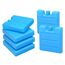 VonBueren 6 x Mini Kühlakkus für Kühltasche und Kühlbox 7,5 x 7,1 x 1,7 cm klein | 75 g je Kühlakku