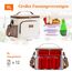 Lifewit Isolierte Kühltasche, Wiederverwendbare Lunchtasche, Tragbare Kühlbox auslaufsicher, Tragetasche mit verstellbarem Schulterriemen für Erwachsene für Arbeit/Picknick, Creme, 9L 12 Dosen