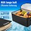 achilles Große Kühltasche, Thermotasche, Faltbare Kühlbox, Liefertasche zum warmhalten von Essen, Tasche mit Kühlfunktion, 57x37x25cm (Schwarz)