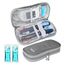 YOUSHARES Insulin Kühltasche mit 2 Kühlakku - TSA Diabetiker Tasche für Diabetikerzubehör, Epipen, Spritzen, Insulin und andere Medikamente Zubehör, Medikamententasche Pen Kühlbox auf Reisen (Grau)