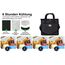Glanxy Kühltasche Klappbare 16L, Kühlbox Tragbare Eistasche Faltbar, Thermotasche, Picknicktasche, Lunchtasche, Warmhaltetasche, Tiefkühltasche Isoliertasche Thermo Isolier Tasche für Büro Arbeit