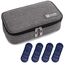 ALLCAMP Insulin Kühltasche Kühlbox für Tragbarer Organizer Diabetiker Medikamente mit 4 Eisbeuteln, Isolierfutter und Stiftaufbewahrung Grau