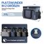 HELDENWERK® Kühltasche groß faltbar – 12h Kühlleistung – Thermotasche auslaufsicher & wasserdicht – Kühlbox, Picknicktasche, Lunchtasche, Isoliertasche mit 6 Fächern & verstärktem Boden