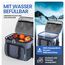 HELDENWERK® Kühltasche groß faltbar – 12h Kühlleistung – Thermotasche auslaufsicher & wasserdicht – Kühlbox, Picknicktasche, Lunchtasche, Isoliertasche mit 6 Fächern & verstärktem Boden