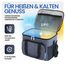 HELDENWERK® Kühltasche groß faltbar – 12h Kühlleistung – Thermotasche auslaufsicher & wasserdicht – Kühlbox, Picknicktasche, Lunchtasche, Isoliertasche mit 6 Fächern & verstärktem Boden