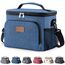 Lifewit Isolierte Kühltasche, Wiederverwendbare Lunchtasche, Tragbare Kühlbox auslaufsicher, Tragetasche mit verstellbarem Schulterriemen für Erwachsene für Arbeit/Picknick, Dunkelblau, 9L 12 Dosen