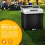 tillvex Kühlbox elektrisch 32L | Mini-Kühlschrank 230 V und 12 V für KFZ Auto Camping | kühlt & wärmt | ECO-Modus (Anthrazit)