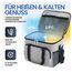 HELDENWERK® Kühltasche groß faltbar – 12h Kühlleistung – Thermotasche auslaufsicher & wasserdicht – Kühlbox, Picknicktasche, Lunchtasche, Isoliertasche mit 6 Fächern & verstärktem Boden