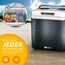 tillvex Kühlbox elektrisch 32L | Mini-Kühlschrank 230 V und 12 V für KFZ Auto Camping | kühlt & wärmt | ECO-Modus (Grau)