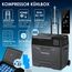 KESSER® Kompressor Kühlbox auto elektrisch 50L, Camping Kühlbox 12/24/230V mit APP-Steuerung, Gefrierbox bis –20 °C, Kühlbox mit Rädern & Teleskopgriff für Camping, Wohnmobil, LKW & Boot + 2 Kühlakkus