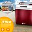 tillvex Kühlbox elektrisch 32L | Mini-Kühlschrank 230 V und 12 V für KFZ Auto Camping | kühlt & wärmt | ECO-Modus (Rot)
