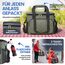 HELDENWERK® Kühltasche groß faltbar – 12h Kühlleistung – Thermotasche auslaufsicher & wasserdicht – Kühlbox, Picknicktasche, Lunchtasche, Isoliertasche mit 6 Fächern & verstärktem Boden