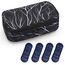 ALLCAMP Insulin Kühltasche Kühlbox für Tragbarer Organizer Diabetiker Medikamente mit 4 Eisbeuteln, Isolierfutter und Stiftaufbewahrung Schwarz und Weiß