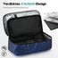 ALLCAMP Insulin Kühltasche Kühlbox für Tragbarer Organizer Diabetiker Medikamente mit 4 Eisbeuteln, Isolierfutter und Stiftaufbewahrung Blau