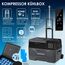 KESSER® Kompressor Kühlbox auto elektrisch 30L, Camping Kühlbox 12/24/230V mit APP-Steuerung, Gefrierbox bis –20 °C, Kühlbox mit Rädern & Teleskopgriff für Camping, Wohnmobil, LKW & Boot + 2 Kühlakkus