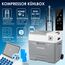 KESSER® Kompressor Kühlbox elektrisch Gefrierbox, 50 Liter Mit APP-Steuerung USB-Anschluss 12/24 V 230V, +Teleskopstange, 2x Kühlakkus Räder Kühlschrank Kühlung bis -20 °C für Auto, Lkw, Boot
