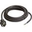 as - Schwabe Gummi-Anschlussleitung, 4,5 m H07RN-F 3G1,5 Verbindungskabel, Schutzkontaktstecker mit Leitung, Strom-Kabel mit Aderendhülsen, 230V, 16A, IP44, Schwarz, 60379