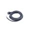 as - Schwabe Gummi-Anschlussleitung, 4,5 m H07RN-F 3G1,5 Verbindungskabel, Schutzkontaktstecker mit Leitung, Strom-Kabel mit Aderendhülsen, 230V, 16A, IP44, Schwarz, 60379