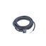 as - Schwabe Gummi-Anschlussleitung, 4,5 m H07RN-F 3G1,5 Verbindungskabel, Schutzkontaktstecker mit Leitung, Strom-Kabel mit Aderendhülsen, 230V, 16A, IP44, Schwarz, 60379