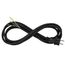 REV Zuleitung - Ersatzkabel für den Außenbereich, 3m Zuleitung (H05RR-F 3G1,5 mm²), Stromkabel mit Stecker, 3680W, IP44, schwarz