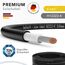 RedStar24 Premium Solarkabel 6mm² Schwarz - 50m - TÜV SÜD geprüft - UV-beständig, flexibel, Photovoltaik Kabel, PV Kabel, Solar Anschlusskabel für Solarpanel, Wechselrichter & Laderegler - langlebig