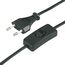 REV Zuleitung, Kabel mit Schalter und Eurostecker, 2m, max. 2A, schwarz