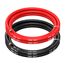 MMOBIEL Batterie-elektrokabel, AWG 8, 10 mm², rot und schwarz, 1,5 m / 5 ft, silikonkabel mit 1.650 verzinnten kupferadern als Litze für RC-Flugzeuge, Lastwagen, Auto, batterieklemmenkabel