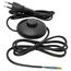 REV Lampenkabel mit Schalter, Fußschalter Lampe, Kabel mit Schalter; Euro Zuleitung, 2m, max. 2A, schwarz