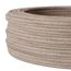 Textilkabel für Lampe, Rundkabel, dreiadrig (3x0.75mm²), Leinen - 100 Meter