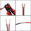 VIABRICO 60 Meter 12AWG 2x3,3mm² Elektrischer Draht, 2 Adrig Kabel 5V/12V/24V Stromkabel Kupferummanteltes Aluminium-Kupferkabel，Flexibel und Weich Niedrige Impedanz Verlängerungskabel