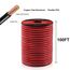 VIABRICO Elektrisches Kabel, 12 Gauge, 30,5 m, 2 Leiter, rot/schwarz, Kabel für LED-Beleuchtungsstreifen, 12 AWG, kupferverkleidetes Aluminium, 12 V/24 V DC, 30,5 m