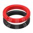 MMOBIEL 12 AWG Silikon Elektronik Kabel - 12 Gauge (3,31mm²) Verzinnte Kupferkabel - 2 Separate Kabel Rot & Schwarz Jede 2,5m / 8.2ft für RC, Drohnen, 3D Drucker, Batterien, Sprecherkabel, Led Strips