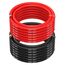 MMOBIEL 6 AWG Silikon Elektronik Kabel - 6 Gauge (13,3mm²) Verzinnte Kupferkabel - 2 Separate Kabel Rot & Schwarz Jede 5m / 16.4ft für Kühlschränke, Klimaanlagen, Autobatterien, Schweißbatterien