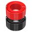 MMOBIEL 4 AWG Silikon Elektronik Kabel - 4 Gauge (21,2mm²) Verzinnte Kupferkabel - 2 Separate Kabel Rot & Schwarz Jede 5m / 16.4ft für Kühlschränke, Klimaanlagen, Autobatterien, Schweißbatterien