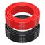 MMOBIEL 10 AWG Silikon Elektronik Kabel - 10 Gauge (5,26mm²) Verzinnte Kupferkabel - 2 Separate Kabel Rot & Schwarz Jede 10m / 32.8ft für RC, Drohnen, 3D Drucker, Batterien, Sprecherkabel, Led Strips