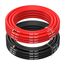 MMOBIEL 8 AWG Silikon Elektronik Kabel - 8 Gauge (8,37mm²) Verzinnte Kupferkabel - 2 Separate Kabel Rot & Schwarz Jede 2,5 m / 8.2 ft für Kühlschränke, Klimaanlagen, Autobatterien, Schweißbatterien